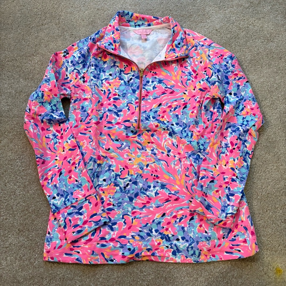 Lilly Pulitzer skipper popover - coco coral crab